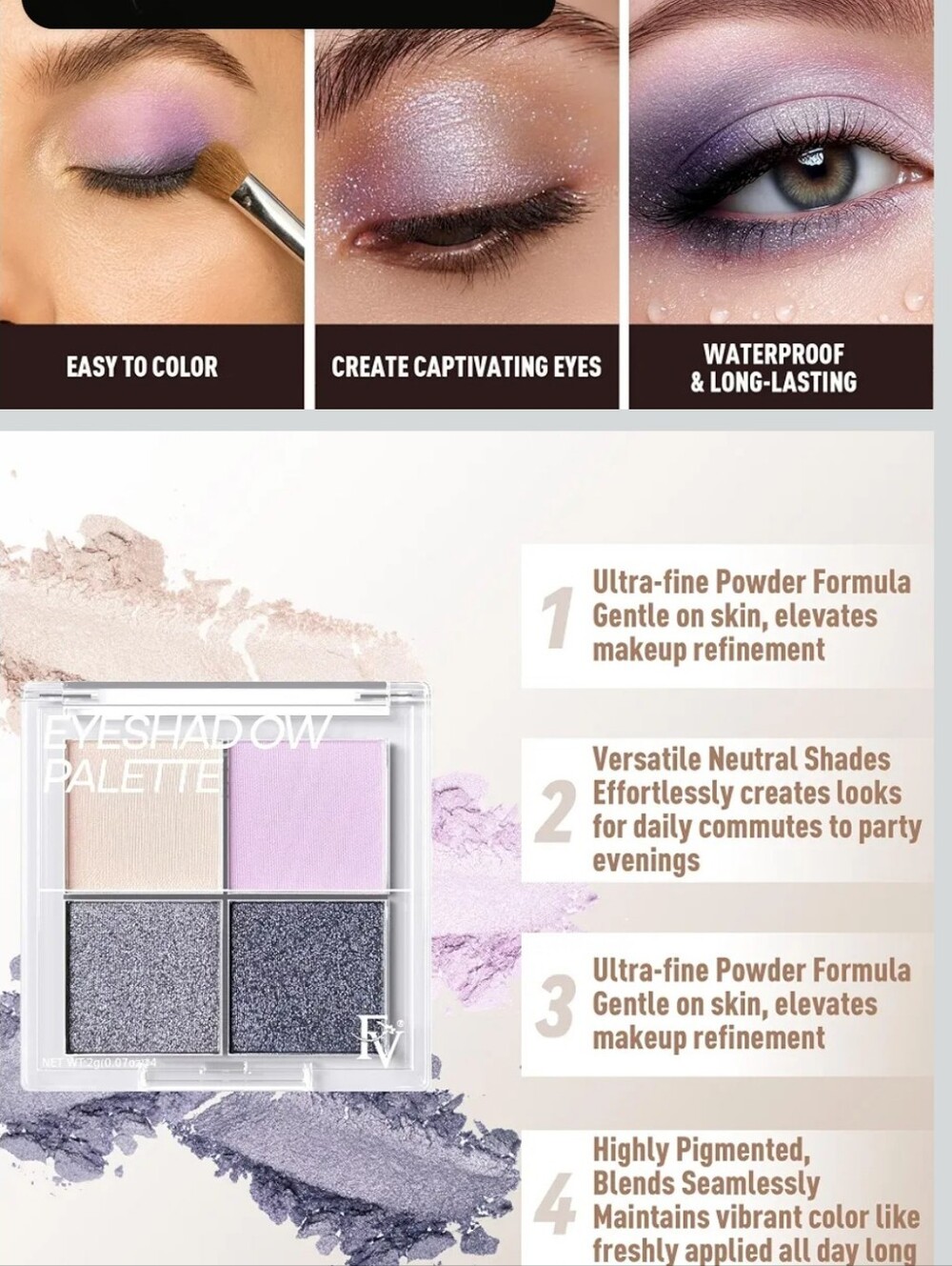 🆕️FV  Purple 03 Eyeshadow Quad